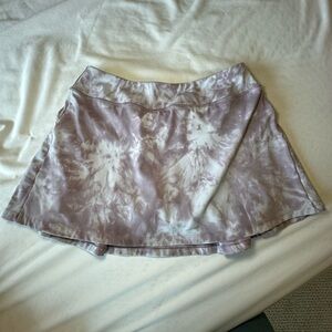 Purple Tie-Dye Tennis Skirt w/ Shorts